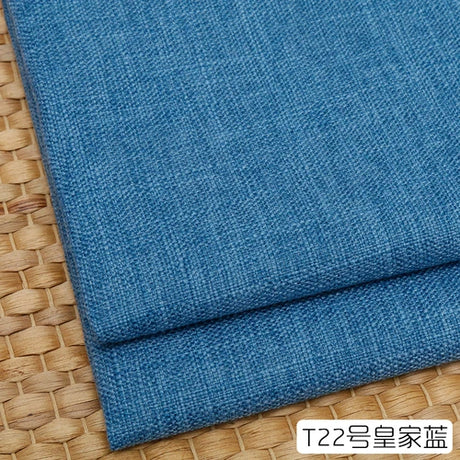 100cm*148cm Solid Color Thick Coarse Linen Sofa Fabric Cotton and Linen Curtain Tablecloth DIY Polyester Linen Fabric 400-500g/m