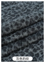 0.5/1/2 Yards Faux Fur Dot Printed Fabric for Plush Toys Cotton Dolls Warm Hats Decorative Cloth Handmade Sewing Fabrics