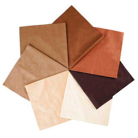 7PCS 25 x 25cm/50 x 50cm Squares Cotton Craft Plain Fabric Cloths for DIY Bundle Patchwork Quilting Sewing Scrapbooking Artcraft