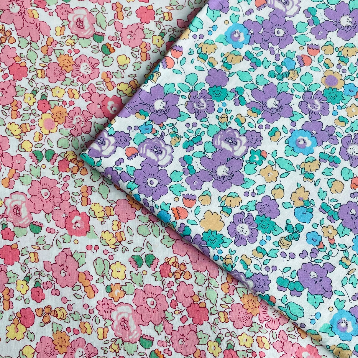 Betsy Floral 60S Tissun liberty Cotton Fabric For Kids Baby Sewing Cloth Dresses Skirt DIY Handmade Designer Patchwork Meter
