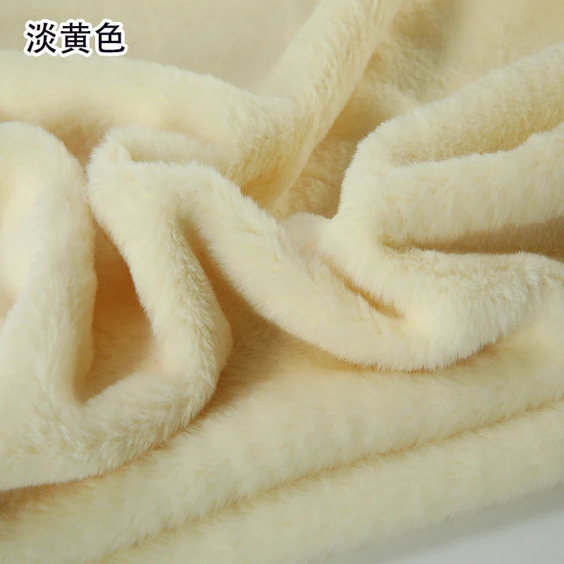 White Grey Colour Series 8mm imitation Rex rabbit Fur Fabric short plush fabric cabinet tablecloth display scarf cotton doll DIY