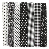 7Pcs 20" x 20" Cotton Fabric DIY Making Supplies Quilting Patchwork Fabric Fat Quarter Bundles DIY for Quilting Patchwork