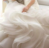 5M. Encrypt Thicken Matt Organza Fabric Satin Wedding Dress Fabric Designer Style Fabric.organza Lace Fabric 2025 High Quality