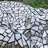 1Yards Geometry Silver Fabric Polyester Flannel fabric Sequines Patches Sewing Accessories Sequin DIY Needlework Decor Clothes