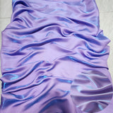 Holographic Gradient Satin Fabric 150cm Wide Iridescent Silk For Wedding Dress Bridal Veil Prom Gown DIY Sewing Hanfu Materials