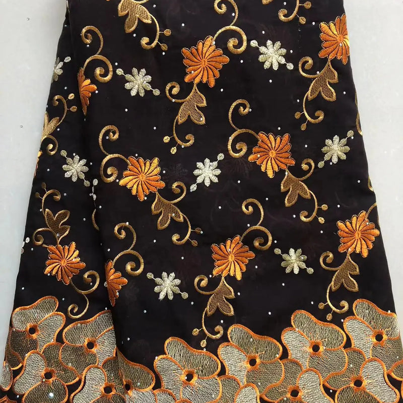 Wholesale Cotton African Lace Fabric 2023 High Quality Swiss Voile Lace Fabric Nigerian Dry Lace Fabrics With Stones Wedding Sew