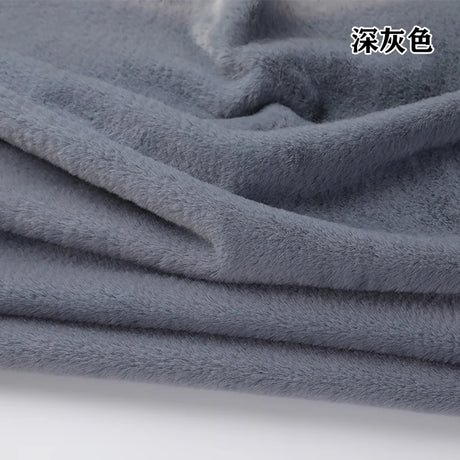 White Grey Colour Series 8mm imitation Rex rabbit Fur Fabric short plush fabric cabinet tablecloth display scarf cotton doll DIY