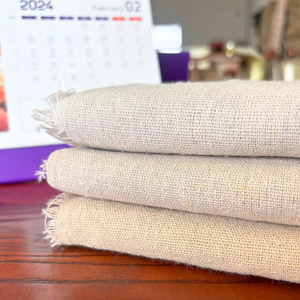 Raw Cloth Patchwork Painting Hemp Cotton Linen Fabric Burlap Sewing Textile Quilting Organic Material Craft Decoration 50x150cm