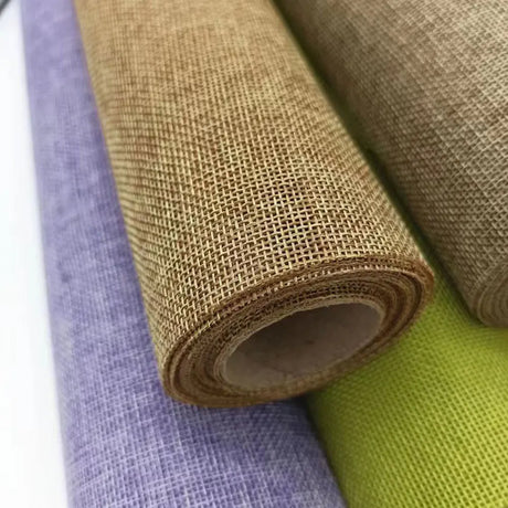 Self Adhesive Linen Fabric For DIY Handmade Crafts Gift Packaging Jewelry Drawer Liner Bag Wall Home Renovation Decorative Cloth