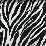 Velvet Fabric Safari Baby Zebra Short Pile