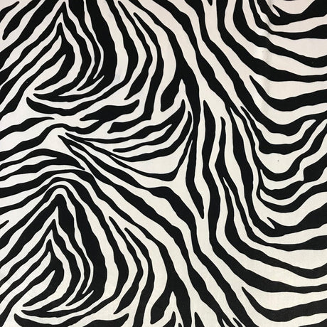 Safari Printed Stretch Velvet Fabric - Tiger, Zebra, Baby Leopard, Leopard, 52" Width (1 Yard)