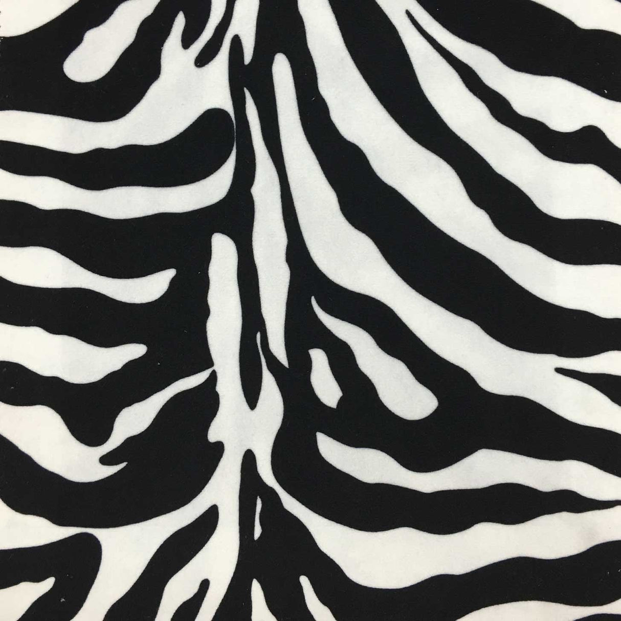 Zebra Velvet Fabric by the Yard