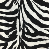Zebra Velvet Fabric by the Yard