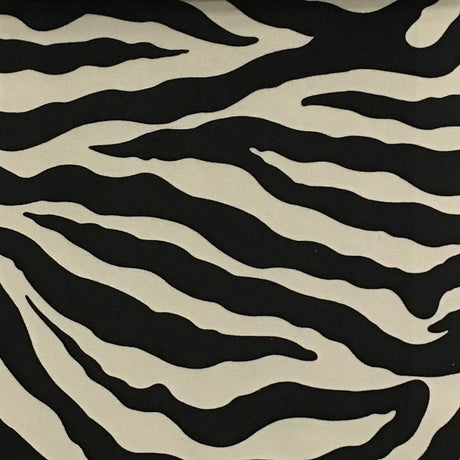 Zebra Velvet Fabric by the Yard