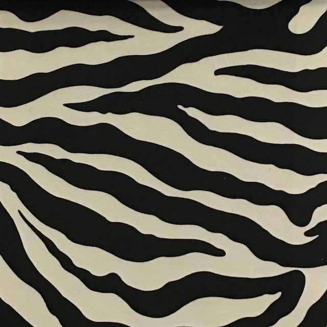 Zebra Velvet Fabric by the Yard