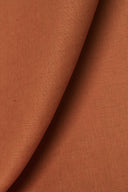1 Yard Saffron Pure Linen Fabric 5.5 oz, Stone Washed Midweight 54 Inch Solid Weave