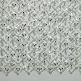1 Yard Tulle Designer Tulle Lace Fabric with Sequins and Detailed Exquisite Patterns 52" Wide