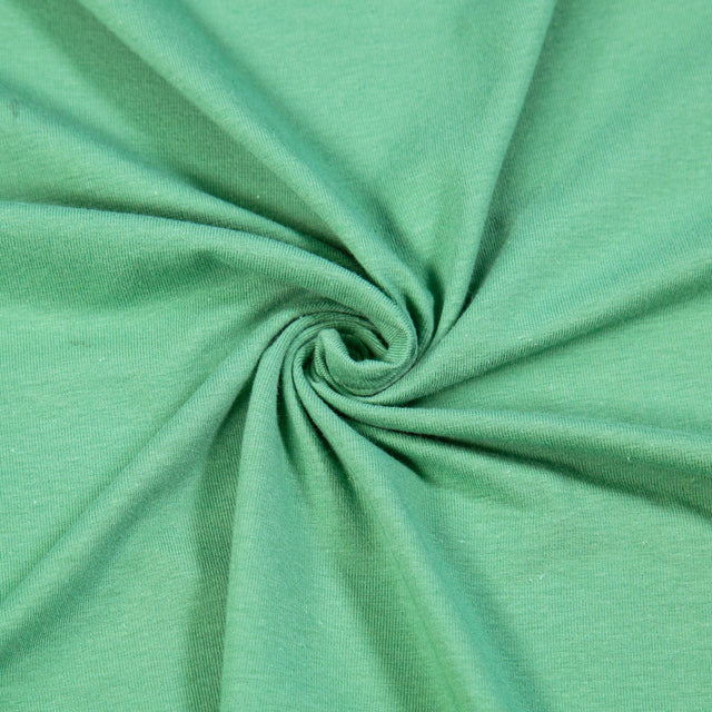 Cotton Spandex Jersey Knit Fabric Sage 4-Way Stretch