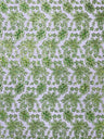 Metallic Floral Lace Design Embroidered Polyester Fabric - Floral Lace, 54" Width (1 Yard)