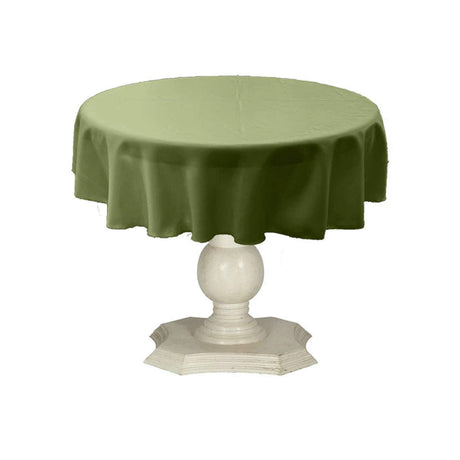 Tablecloth Dull Bridal Satin Fabric - Solid Color, 45" Round (1 Piece)