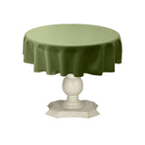 Tablecloth Dull Bridal Satin Fabric - 54" Round, Color Options (1 Piece)