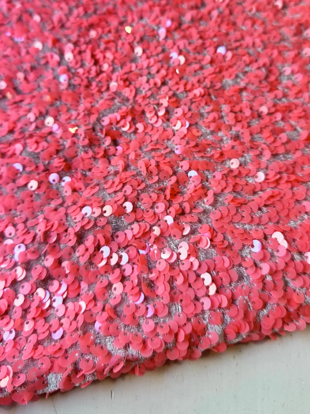 Sequin on Velvet Stretch Fabric