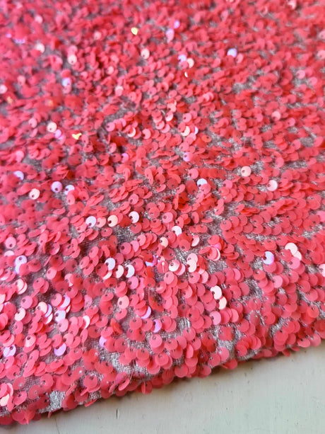 Sequin on Velvet Stretch Fabric