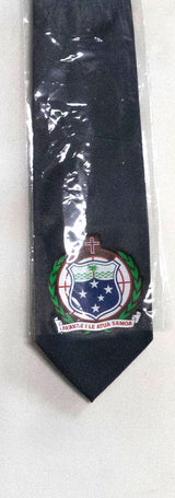 Samoa Seal Tie Polyester Fabric - Official Samoa National Seal, 56" Length, 3.5" Width (One Size)