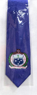 Samoa Seal Tie Polyester Fabric - Official Samoa National Seal, 56" Length, 3.5" Width (One Size)