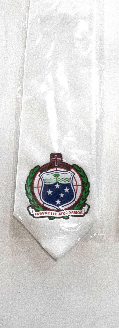 Samoa Seal Polyester Fabric - Samoa National Seal, 56" Length, 3.5" Width (1 Tie)