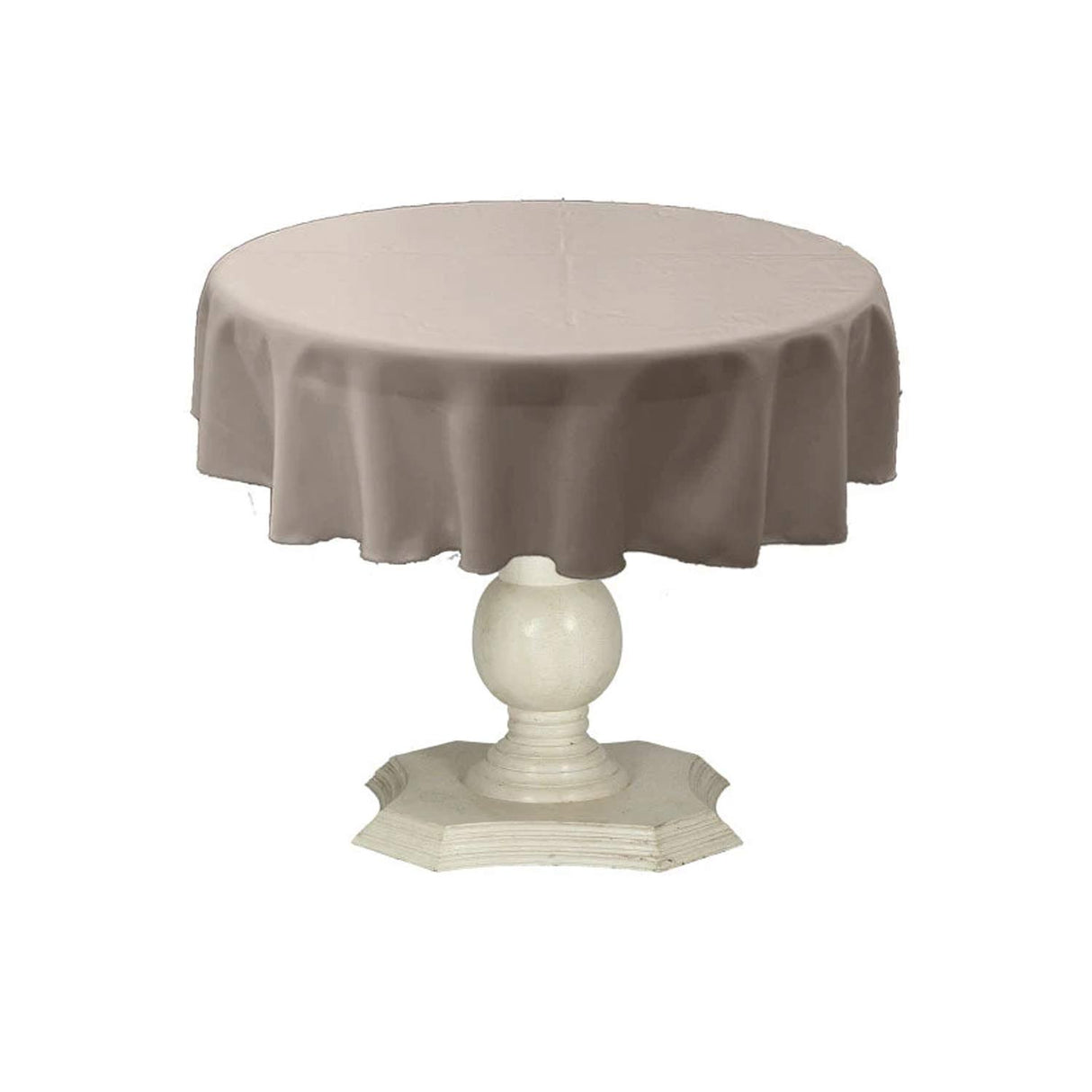 Dull Bridal Satin Fabric - Solid Color, 51" Round (1 Piece)