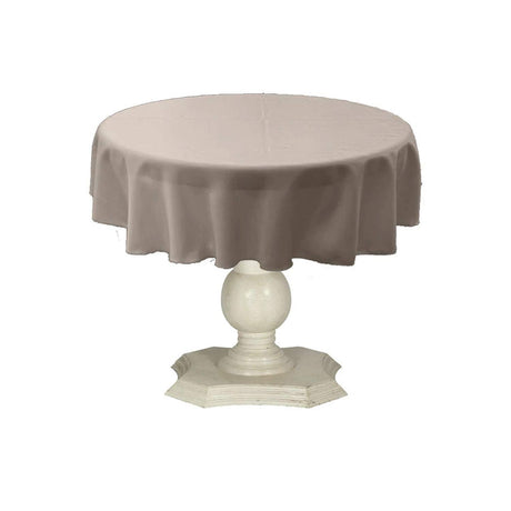 Tablecloth Dull Bridal Satin Fabric - 54" Round, Color Options (1 Piece)