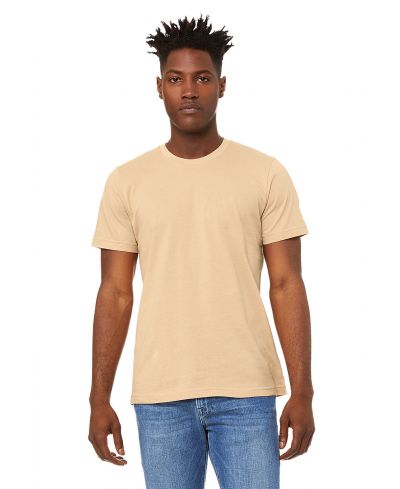 Bella Canvas 3001 Airlume Combed And Ring-Spun Cotton Fabric - Sand Dune, Crewneck, Short Sleeve, Unisex (1 Piece)