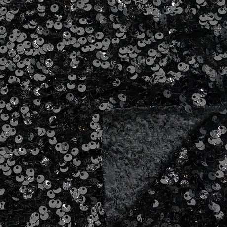 Sequin Velvet Seashell Fabric