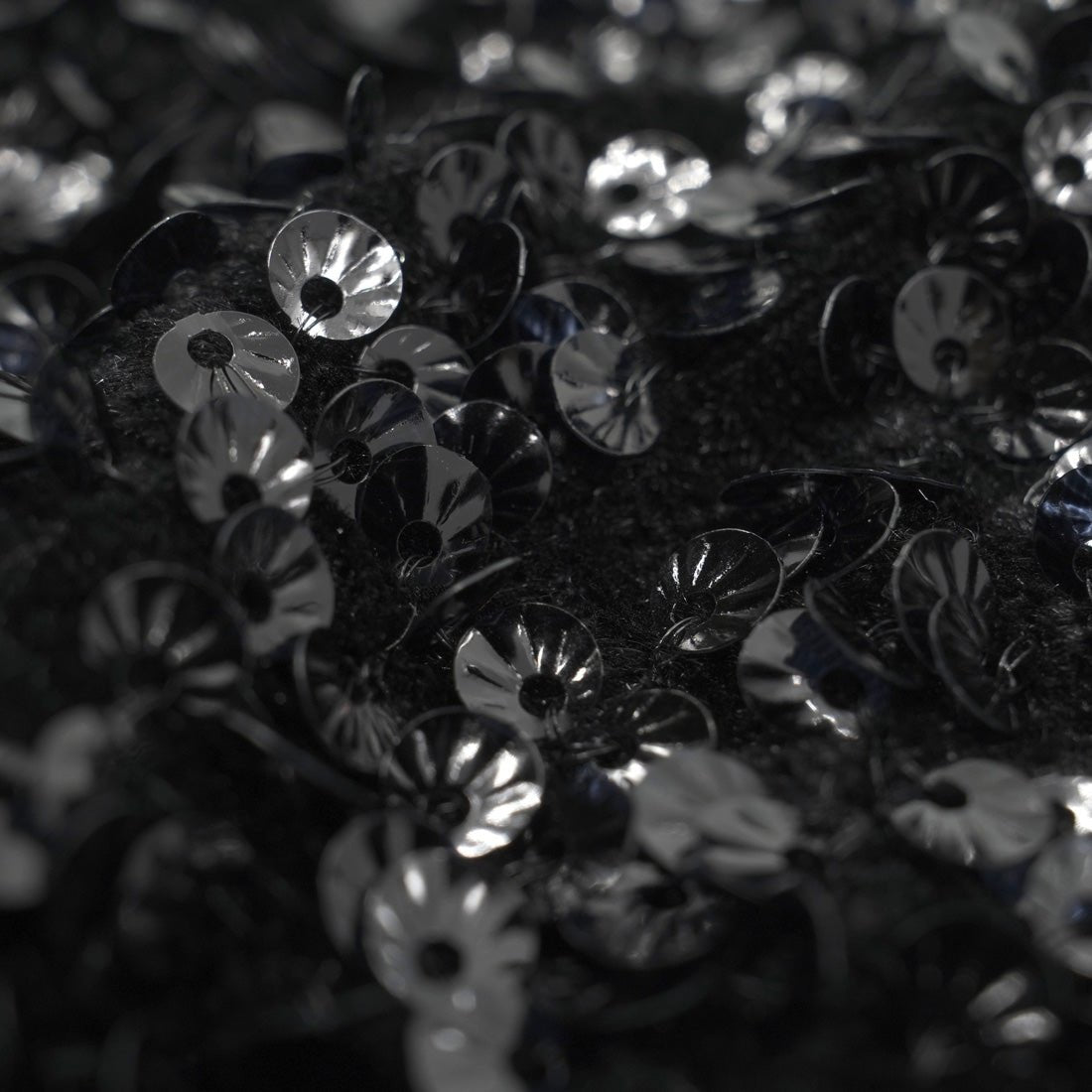 Sequin Velvet Seashell Fabric