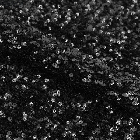 Sanibel Seashell Polyester Velvet Sequin Fabric - Seashell Sequin, 49" Width, 365 GSM (1 Yard)