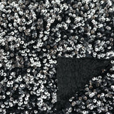 Sanibel Seashell Polyester Velvet Sequin Fabric - Seashell Sequin, 49" Width, 365 GSM (1 Yard)