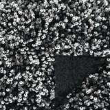 Sanibel Seashell Polyester Velvet Sequin Fabric - Seashell Sequin Embellishment, 49" Width (1 Yard)