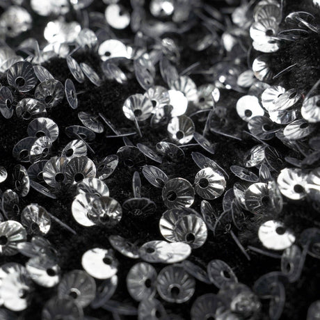 Sequin Velvet Seashell Fabric