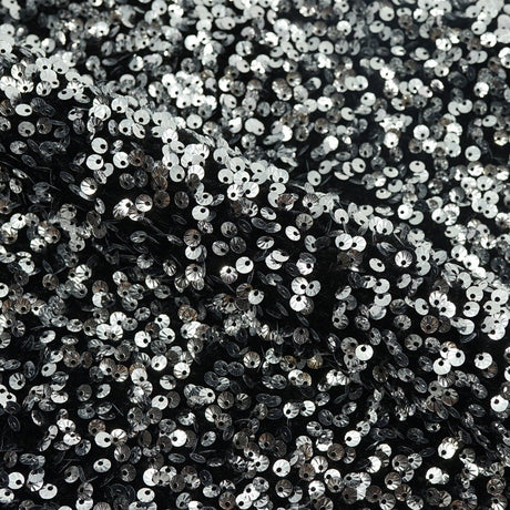 Sequin Velvet Seashell Fabric