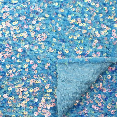 Sequin Velvet Seashell Fabric