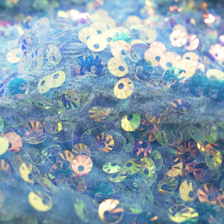 Sequin Velvet Seashell Fabric