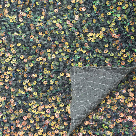 Sequin Velvet Seashell Fabric