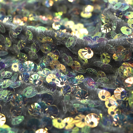 Sequin Velvet Seashell Fabric