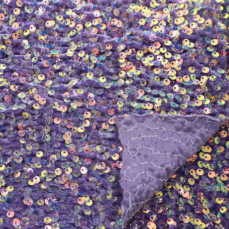 Sequin Velvet Seashell Fabric