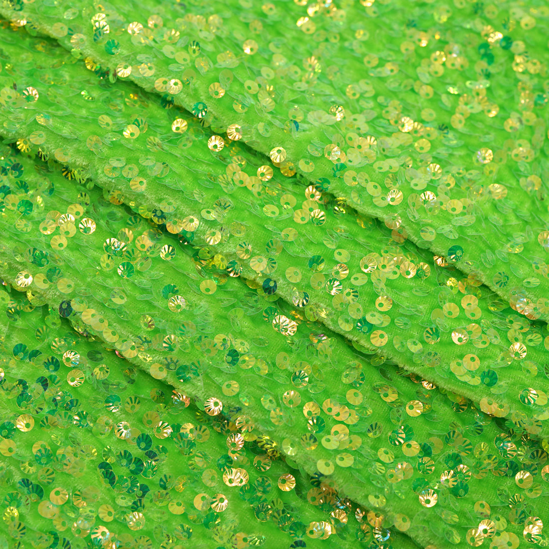 Sanibel Seashell Polyester Velvet Sequin Fabric - Seashell Sequin, 49" Width, 365 GSM (1 Yard)