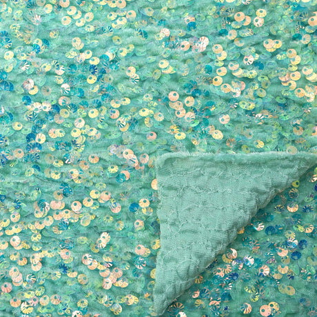 Sequin Velvet Seashell Fabric