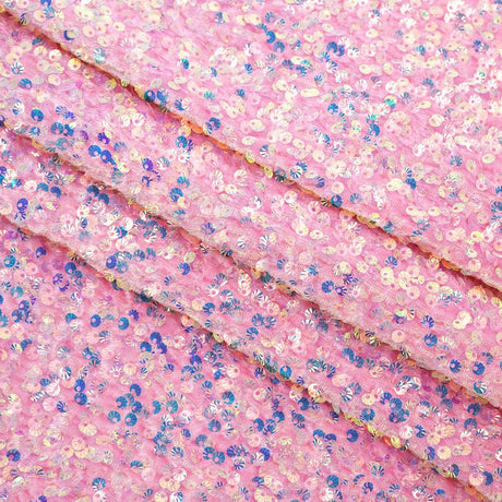 Sequin Velvet Seashell Fabric