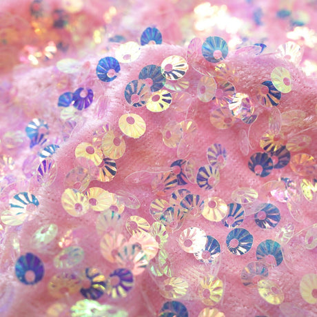 Sequin Velvet Seashell Fabric