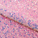 Sanibel Seashell Polyester Velvet Sequin Fabric - Seashell Sequin, 49" Width, 365 GSM (1 Yard)